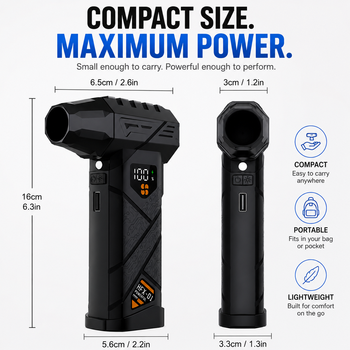 9,000,00RPH Turbo Jet Blower With LED Display