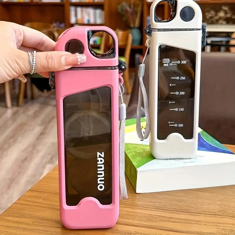 350ml Plastic Sports Water Bottle with Lock Lid