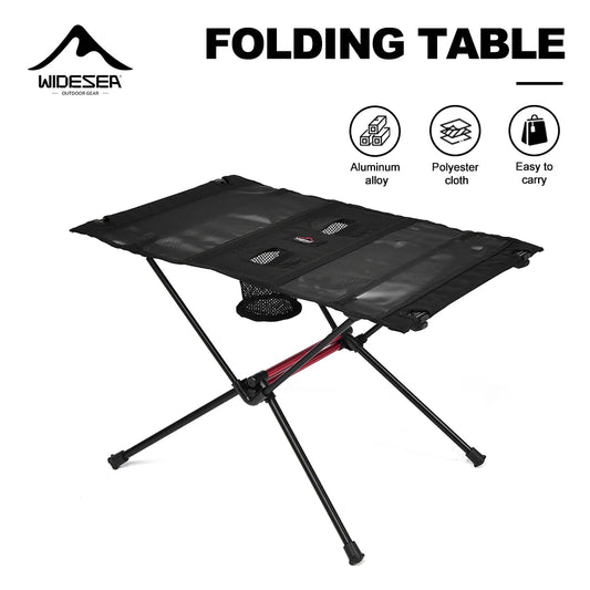 Lightweight Outdoor Folding Camping Table with Cup Holders