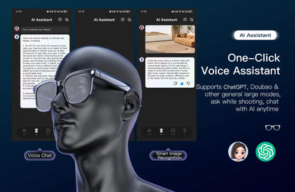 AI Smart Glasses with 4K Camera, Bluetooth & Live Translation