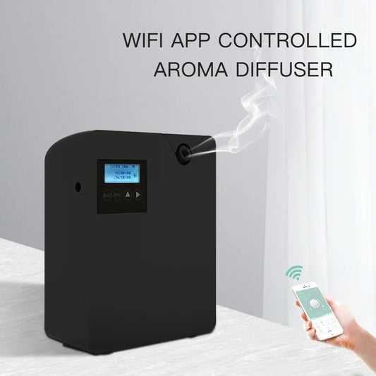 Smart Waterless Oil Diffuser with Wi‑Fi & Bluetooth Control