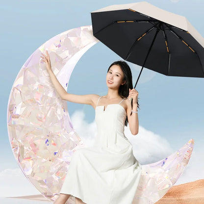 Heavy Duty 24‑Bone Auto Folding Umbrella with UV Protection