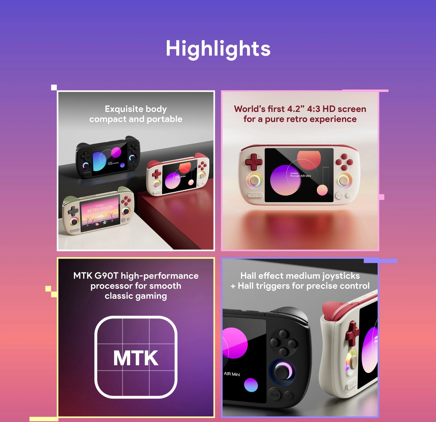 Portable Hand-Held Retro Gaming Console