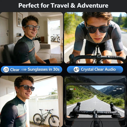 AI Smart Glasses with 4K Camera, Bluetooth & Live Translation