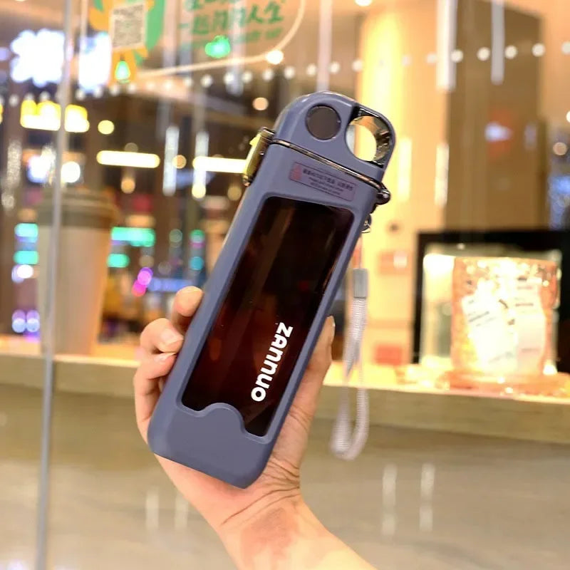 350ml Plastic Sports Water Bottle with Lock Lid