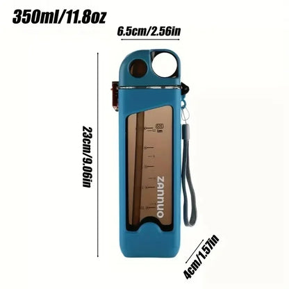 350ml Plastic Sports Water Bottle with Lock Lid