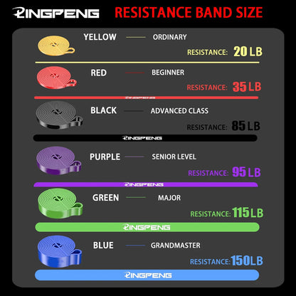 Adjustable Resistance Bands (9-152 Kgs) for Fitness Training