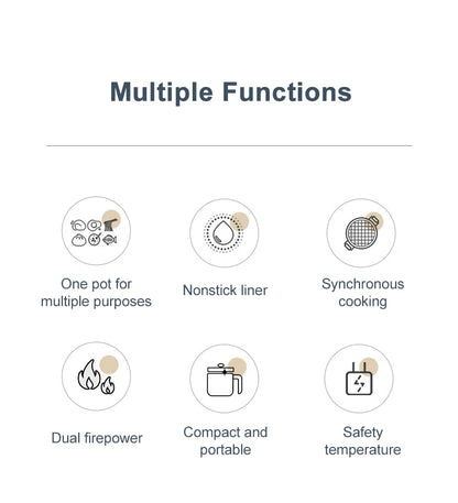 Compact Non-Stick Multifucntional  Electric Rice Cooker