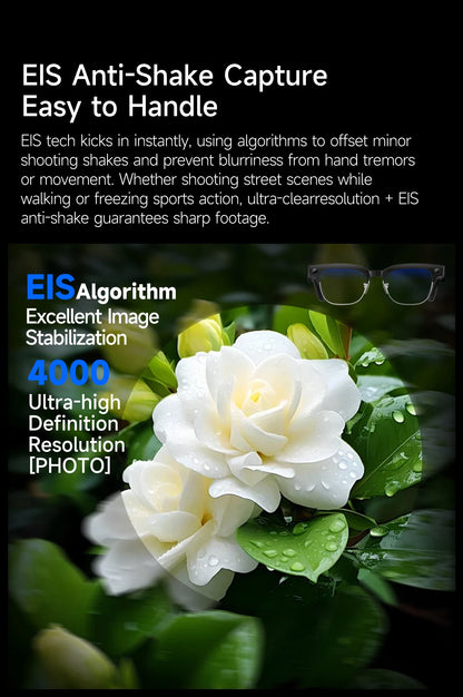 AI Smart Glasses with HD Camera, Bluetooth & Colour‑Changing Lenses