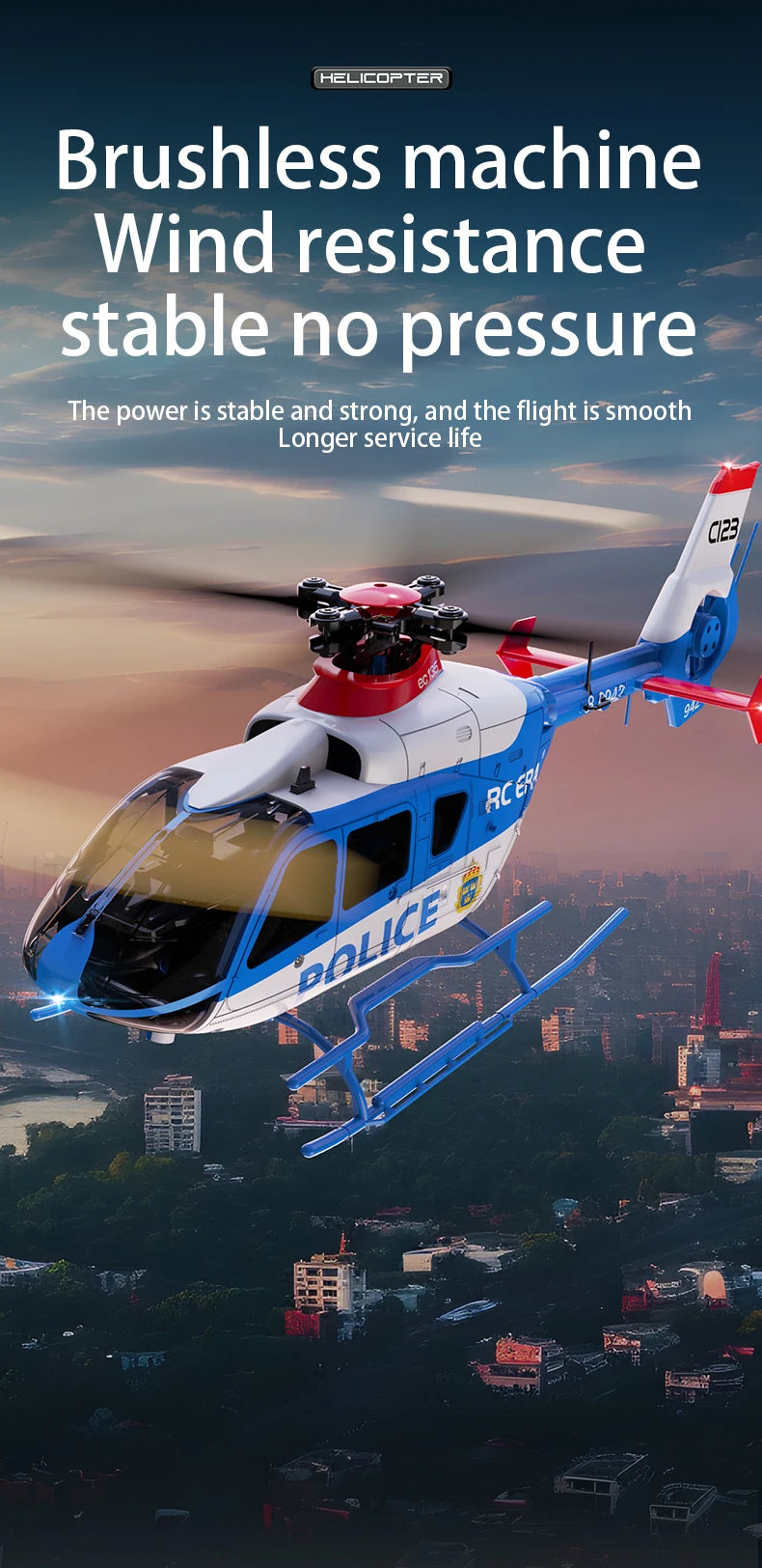 Professional RC Helicopter C189 with 6‑Axis Gyro