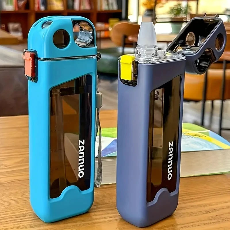 350ml Plastic Sports Water Bottle with Lock Lid