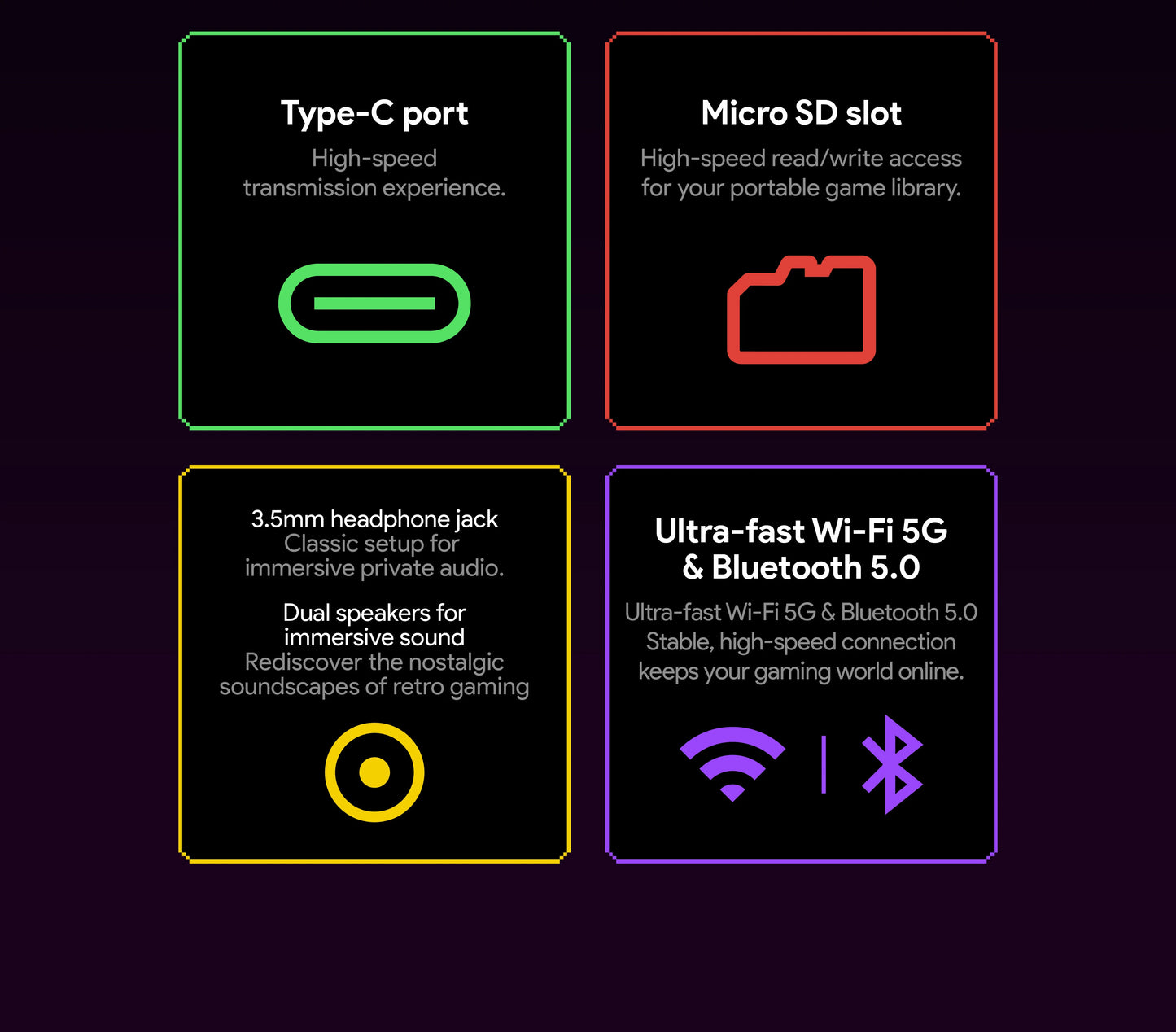 Portable Hand-Held Retro Gaming Console
