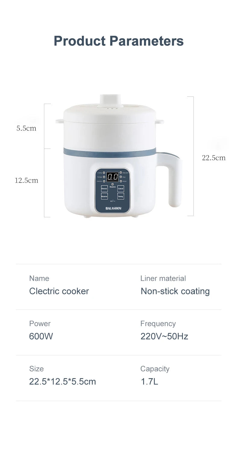 Compact Non-Stick Multifucntional  Electric Rice Cooker