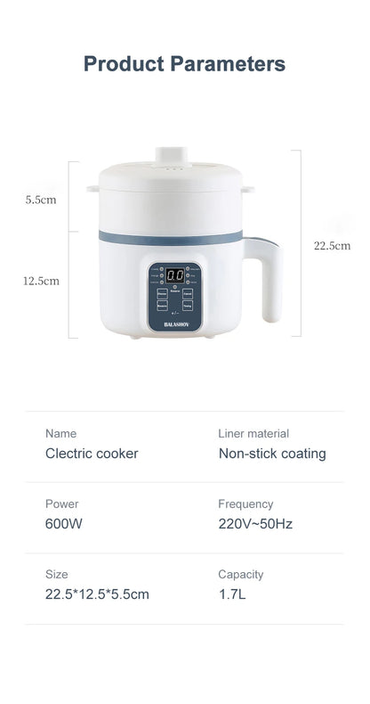 Compact Non-Stick Multifucntional  Electric Rice Cooker