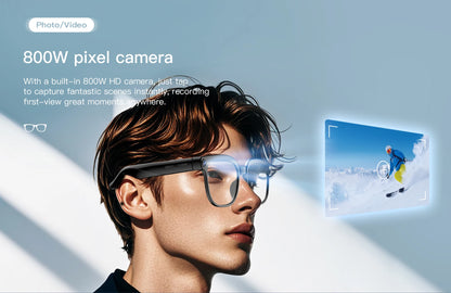 AI Smart Glasses with 4K Camera, Bluetooth & Live Translation