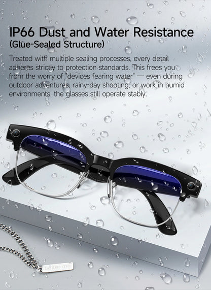 AI Smart Glasses with HD Camera, Bluetooth & Colour‑Changing Lenses