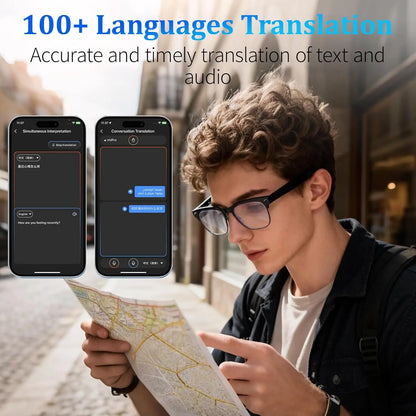 AI Smart Glasses with HD Camera, Bluetooth & Colour‑Changing Lenses