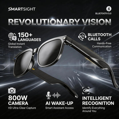AI Smart Glasses with 4K Camera, Bluetooth & Live Translation