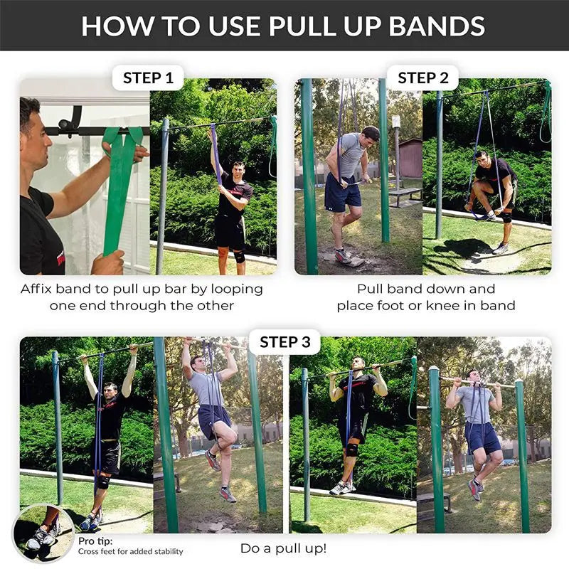 Adjustable Resistance Bands (9-152 Kgs) for Fitness Training