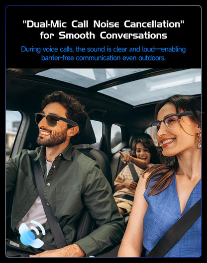 AI Smart Glasses with HD Camera, Bluetooth & Colour‑Changing Lenses