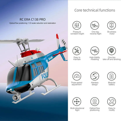 Professional RC Helicopter C189 with 6‑Axis Gyro