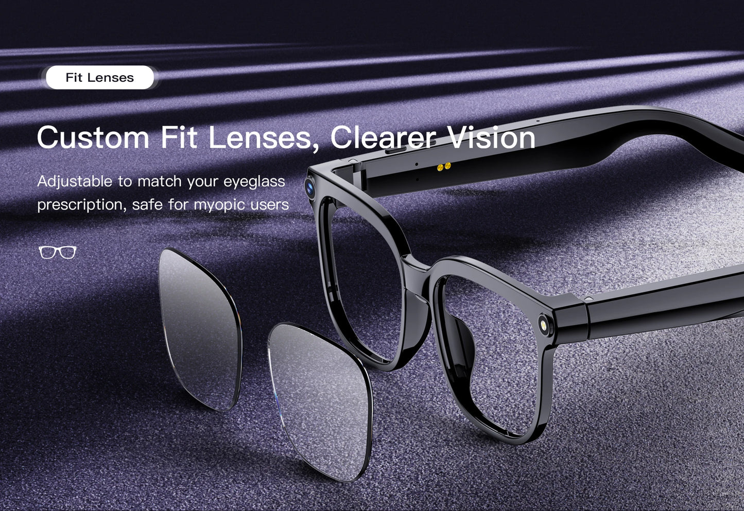 AI Smart Glasses with 4K Camera, Bluetooth & Live Translation