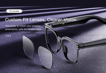 AI Smart Glasses with 4K Camera, Bluetooth & Live Translation