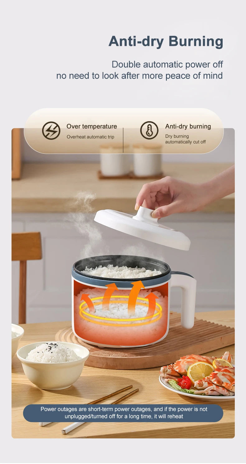 Compact Non-Stick Multifucntional  Electric Rice Cooker