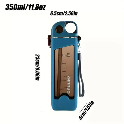 350ml Plastic Sports Water Bottle with Lock Lid