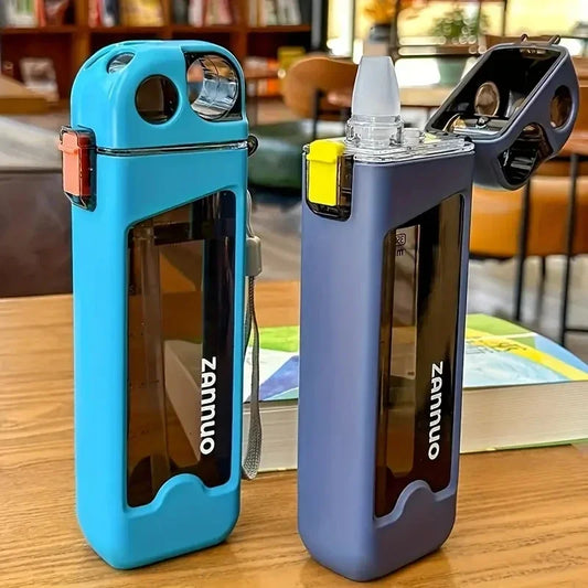 350ml Plastic Sports Water Bottle with Lock Lid