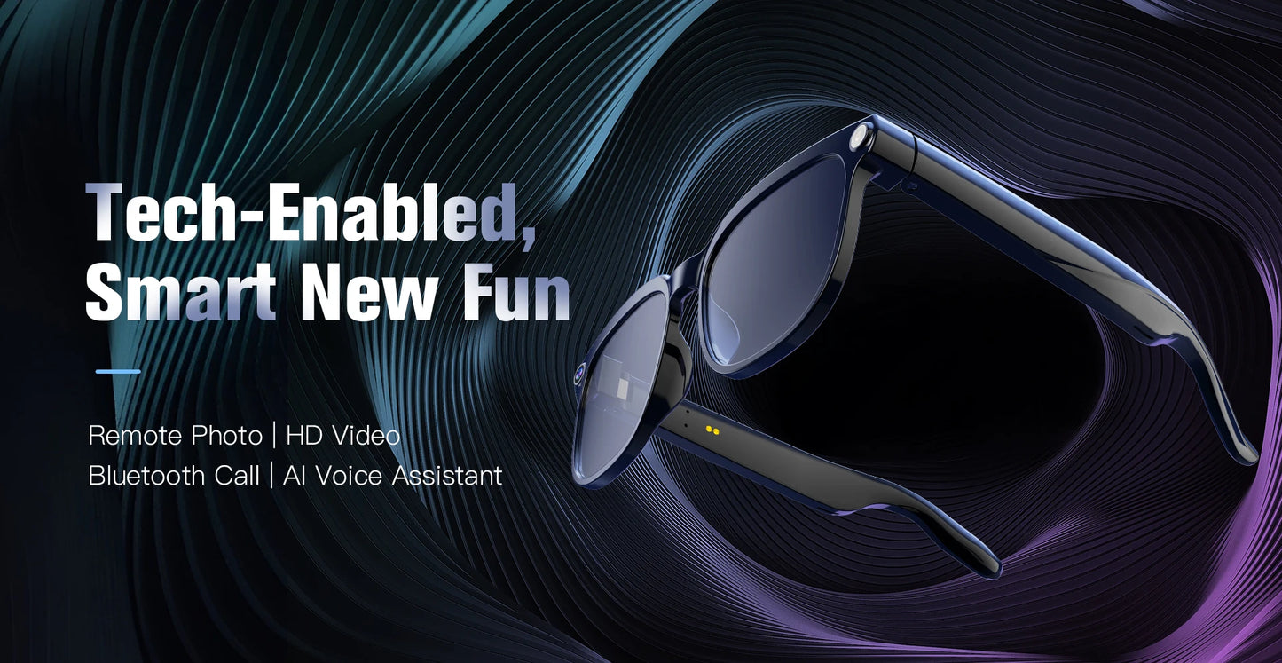 AI Smart Glasses with 4K Camera, Bluetooth & Live Translation