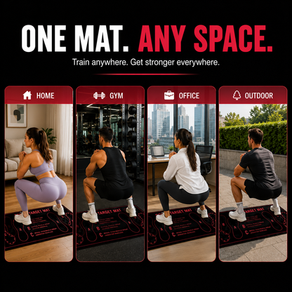 Non‑Slip Squat Target Mat