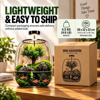 Mini Indoor Glass Fish Tank