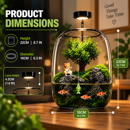 Mini Indoor Glass Fish Tank