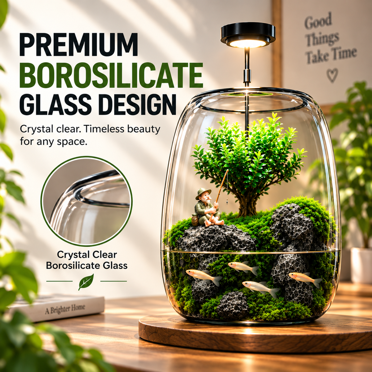 Mini Indoor Glass Fish Tank