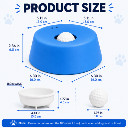 Anti‑Choking Slow Feeding Dog Bowl