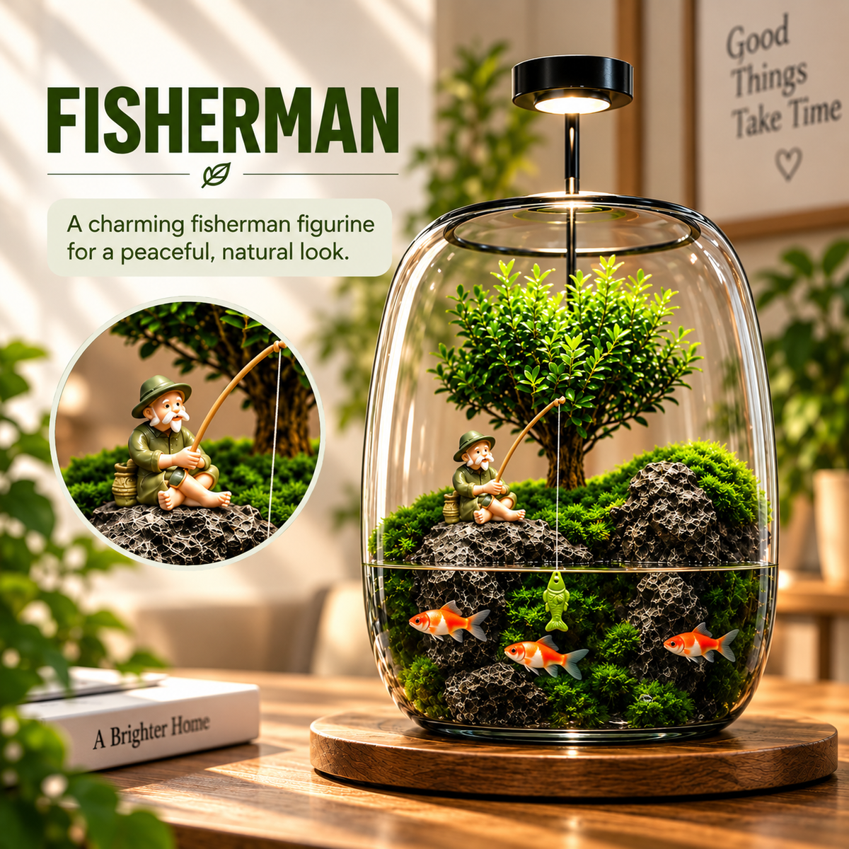 Mini Indoor Glass Fish Tank