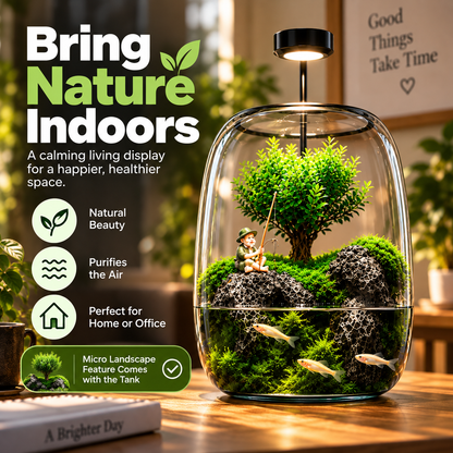 Mini Indoor Glass Fish Tank
