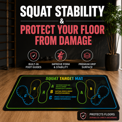 Non‑Slip Squat Target Mat