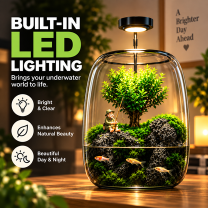 Mini Indoor Glass Fish Tank